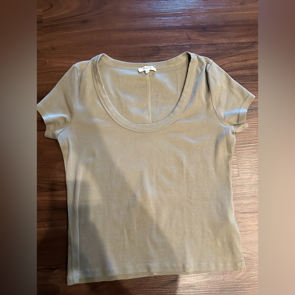 Madewell Ribbed Scoopneck Tee